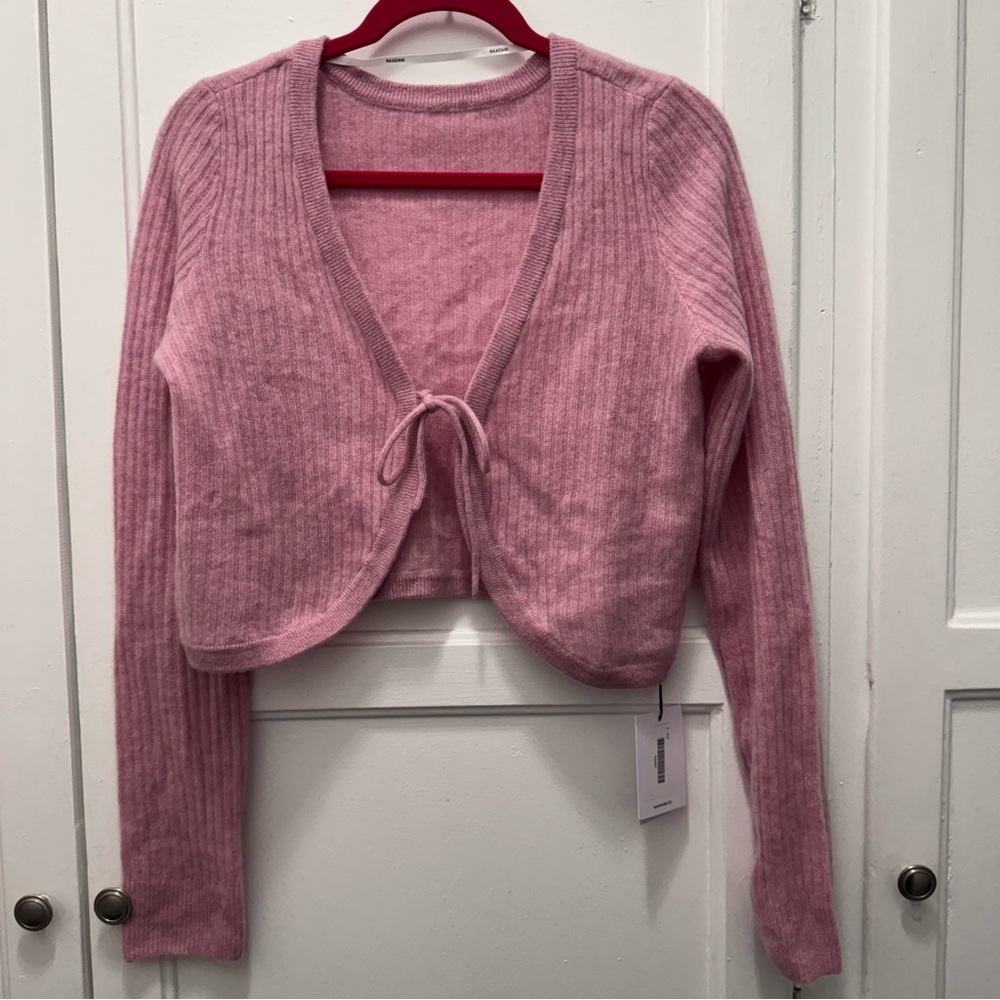 Naadam Coastal Cashmere Reversible Tie Up Sweater